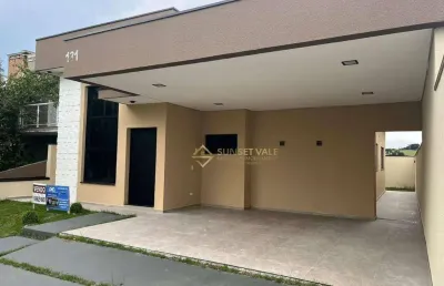 Linda casa com 3 dormitórios à venda, 120 m² por r$ 750.000 - reserva do vale - caçapava/sp