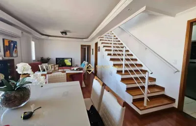 Apartamento com cobertura e 3 dormitórios à venda, 178 m² por r$ 1.000.000 - jardim flórida - jacareí/sp