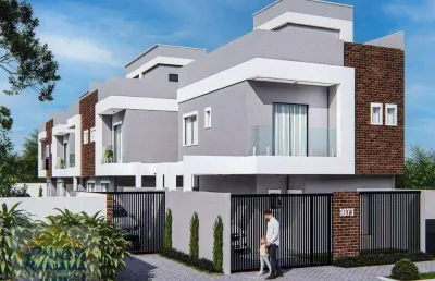 Sobrado com 3 dormitórios à venda, 127 m² por r$ 550.000,00 - sítio cercado - curitiba/pr