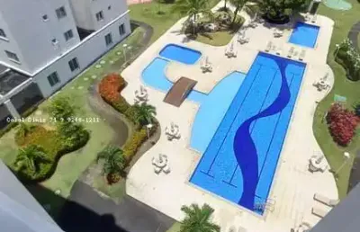 Apartamento para venda em lauro de freitas, centro, 3 dormitórios, 1 suíte, 3 banheiros, 2 vagas