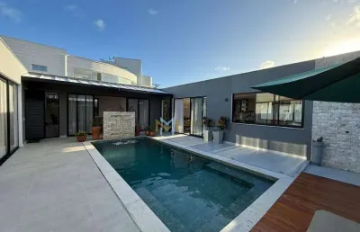 Casa térrea nova em condomínio fechado de alto padrão em porto seguro, bahia!