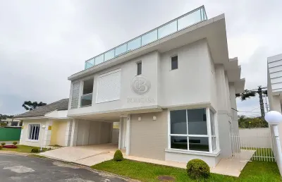 Casa em condomínio fechado com 4 quartos à venda na rua antônio turíbio teixeira braga, 136, santa felicidade, curitiba, 251 m2 por r$ 1.950.000
