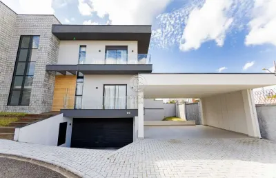 Casa em condomínio fechado com 4 quartos à venda na rua brazílio de araújo, 341, ecoville, curitiba, 288 m2 por r$ 2.699.000