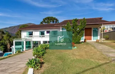 Casa com 6 dormitórios à venda, 580 m² por r$ 4.200.000,00 - várzea - teresópolis/rj