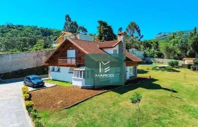 Casa com 4 dormitórios, 250 m² - venda por r$ 2.500.000,00 ou aluguel por r$ 7.625,04/mês - quebra frascos - teresópolis/rj