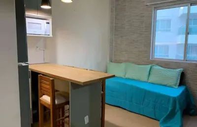 Loft mobiliado quadra mar na praia de barra velha /sc
