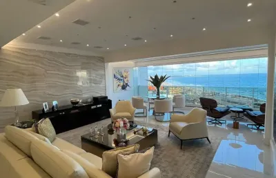 Fantástico apartamento totalmente frente mar, no condomínio mais desejado da orla de salvador! rodeado de belezas naturais. um apt. pronto para morar com elegância e conforto!