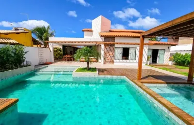 Oportunidade lindíssima  casa na bela praia de guarajuba 6 q, 4 suítes no melhor cond. paraiso cond. paraiso