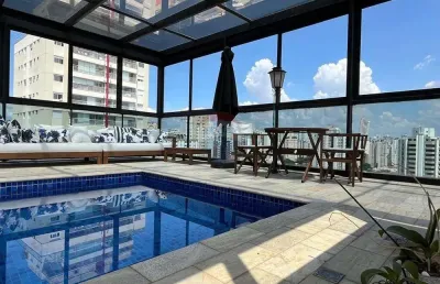 Cobertura duplex 594 m² 4 dormitórios 4 vagas a venda no campo belo zona sul são paulo sp