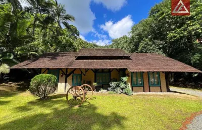 Chácara com 3 chalés à venda, 1980 m² por r$ 1.590.000 - bom retiro - blumenau/sc