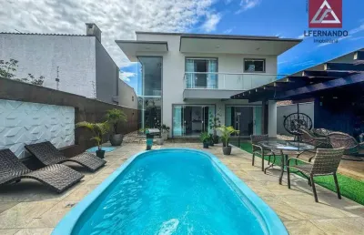 Casa com 6 dormitórios, sendo 2 suítes à venda, 540 m² por r$ 4.300.000,00 - centro - balneário piçarras/sc