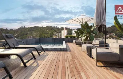 Apartamento com 1 dormitório para alugar, 37 m² - velha - blumenau/sc