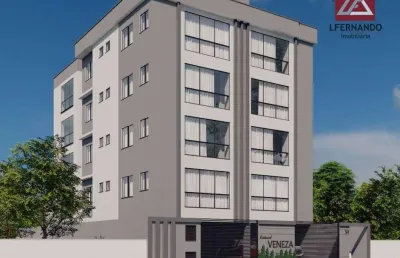 Apartamento com 2 dormitórios, sendo 1 suíte à venda, 60 m² por r$ 320.000 - estados - indaial/sc