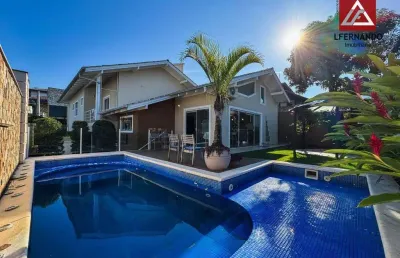 Casa mobiliada com 4 dormitórios, sendo 3 suítes à venda, 327 m² por r$ 2.450.000 - água verde - blumenau/sc