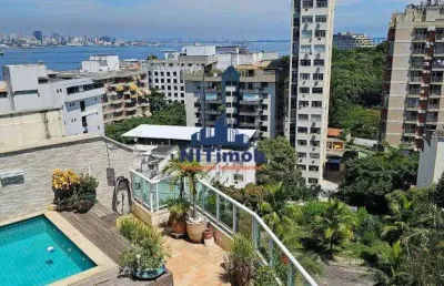 Cobertura à venda, 4 quartos, 4 suítes, 2 vagas, boa viagem - niterói/rj