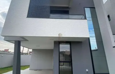 Sobrado com 3 dormitórios à venda, 122 m² por r$ 749.000,00 - parque da fonte - são josé dos pinhais/pr