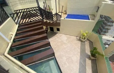 Cobertura com 5 quartos, tupi, praia grande - r$ 1.19 mi, cod: 11692