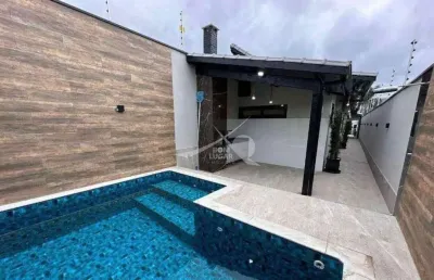 Casa com 2 quartos, balneário maracanã, praia grande - r$ 900 mil, cod: 12093