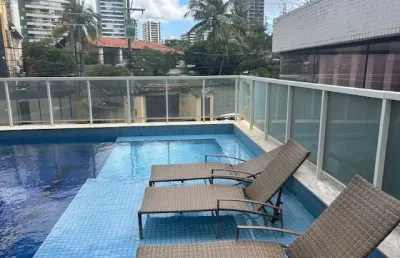Apartamento 1 quarto suíte em armação com varanda gourmet