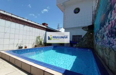 Sobrado com 4 quartos, caiçara, praia grande - r$ 680 mil, cod: 831369