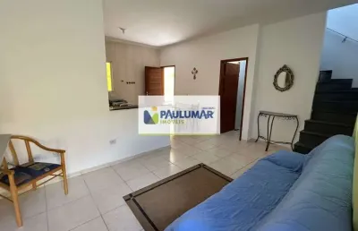 Sobrado de condomínio com 2 quartos, balneário santa eugênia, mongaguá - r$ 190 mil, cod: 833096