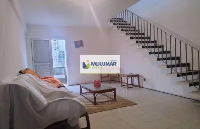 Cobertura com 4 quartos, centro, mongaguá - r$ 340 mil, cod: 833099