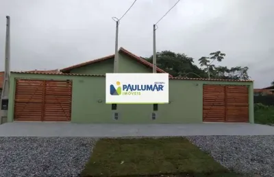 Casa com 2 quartos, jardim das palmeiras, itanhaém - r$ 339 mil, cod: 833485