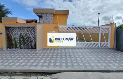 Sobrado de condomínio com 2 quartos, cibratel i, itanhaém - r$ 329 mil, cod: 833549