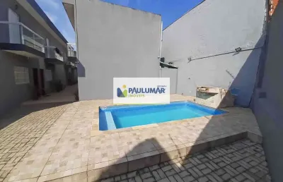 Sobrado de condomínio com 2 quartos, vila atlântica, mongaguá - r$ 280 mil, cod: 832997