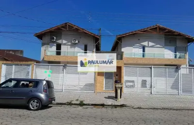Sobrado de condomínio com 2 quartos, itaóca, mongaguá - r$ 250 mil, cod: 833587