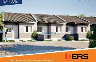 Casa com 2 dormitórios à venda, 43 m² por r$ 214.900,00 - são luiz - gravataí/rs