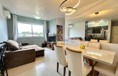 Apartamento com 2 dormitórios à venda, 62 m² por r$ 200.000,00 - marechal rondon - cachoeirinha/rs