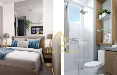Apartamento de dois quartos com suíte próximo a pucpr