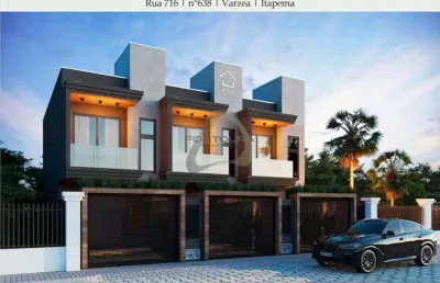 Casa em condomínio fechado com 2 quartos à venda na rua 708, 638, varzea, itapema por r$ 720.000