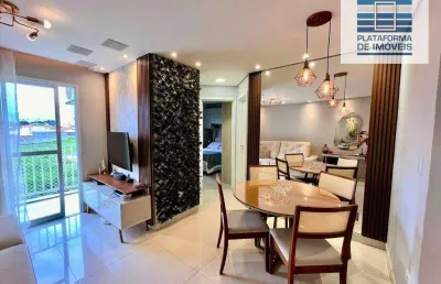 Apartamento com 2 dormitórios à venda, 56 m² por r$ 470.000,00 - condomínio viña de san lorenzo - bragança paulista/sp