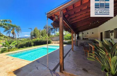 Chácara com 4 dormitórios à venda, 1100 m² por r$ 1.100.000,00 - represa - bragança paulista/sp