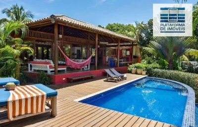 Casa com 4 dormitórios à venda, 300 m² por r$ 8.500.000,00 - condomínio outeiro das brisas - porto seguro/ba