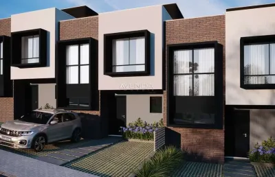 Casa em condomínio fechado com 3 quartos à venda na rua amália túlio costa, 640, santa felicidade, curitiba, 102 m2 por r$ 950.000