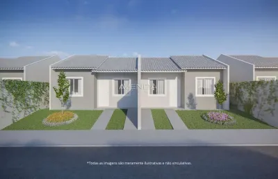 Casa em condomínio fechado com 2 quartos à venda na rua martins follador, 150, campo largo da roseira, são josé dos pinhais, 51 m2 por r$ 301.483
