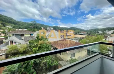 Apartamento com1 suíte mais 2 quartos à venda no bairro iririú em joinville - sc.