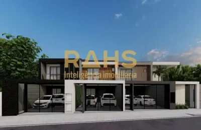 Linda casa geminda com 3 quartos, sendo 1 suite,com 121,73m² de area privativa, area de terreno nos fundos, 2 vagas de garagem