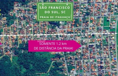 Lote / terreno - 375m² - itaguaçu - são francisco do sul, sc