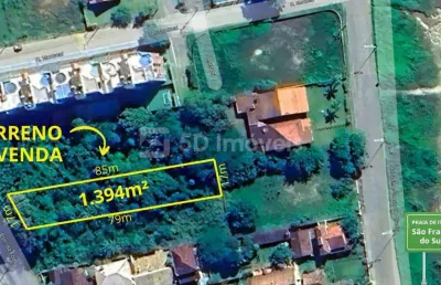 Lote / terreno 1394m² - itaguaçu -  são francisco do sul, sc
