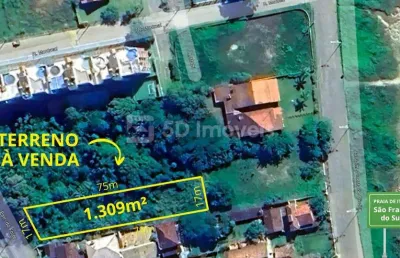 Lote / terreno 1309m² - itaguaçu -  são francisco do sul, sc