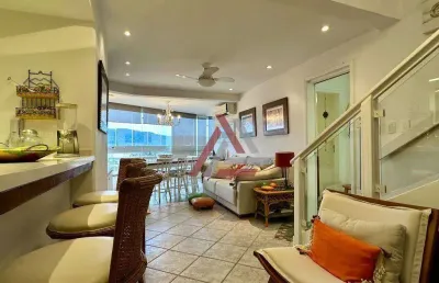 Apartamento duplex com 4 quartos à venda, 186 m² por r$ 2.350.000 - jurerê internacional - florianópolis/sc