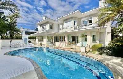 Casa com 5 suítes à venda, 627 m² por r$ 12.000.000 - jurerê internacional - florianópolis/sc