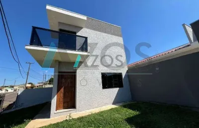 Sobrado com 03 dormitórios a venda no jd. das graças em colombo por r$550.000,00