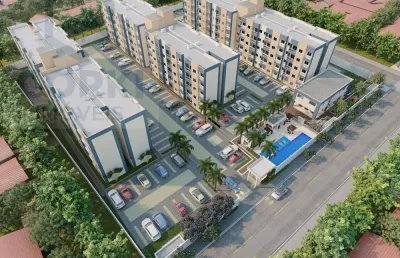 Apartamento para venda em fortaleza, messejana, 2 dormitórios, 1 suíte, 2 banheiros, 1 vaga