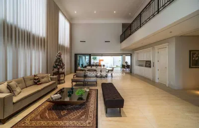 Sobrado com 6 dormitórios à venda, 800 m² por r$ 5.800.000,00 - condominio golden park residence - mirassol/sp