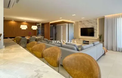 Apartamento mobiliado luxuoso de 197 m² com 3 suítes à venda no holt place por r$ 2.800.000